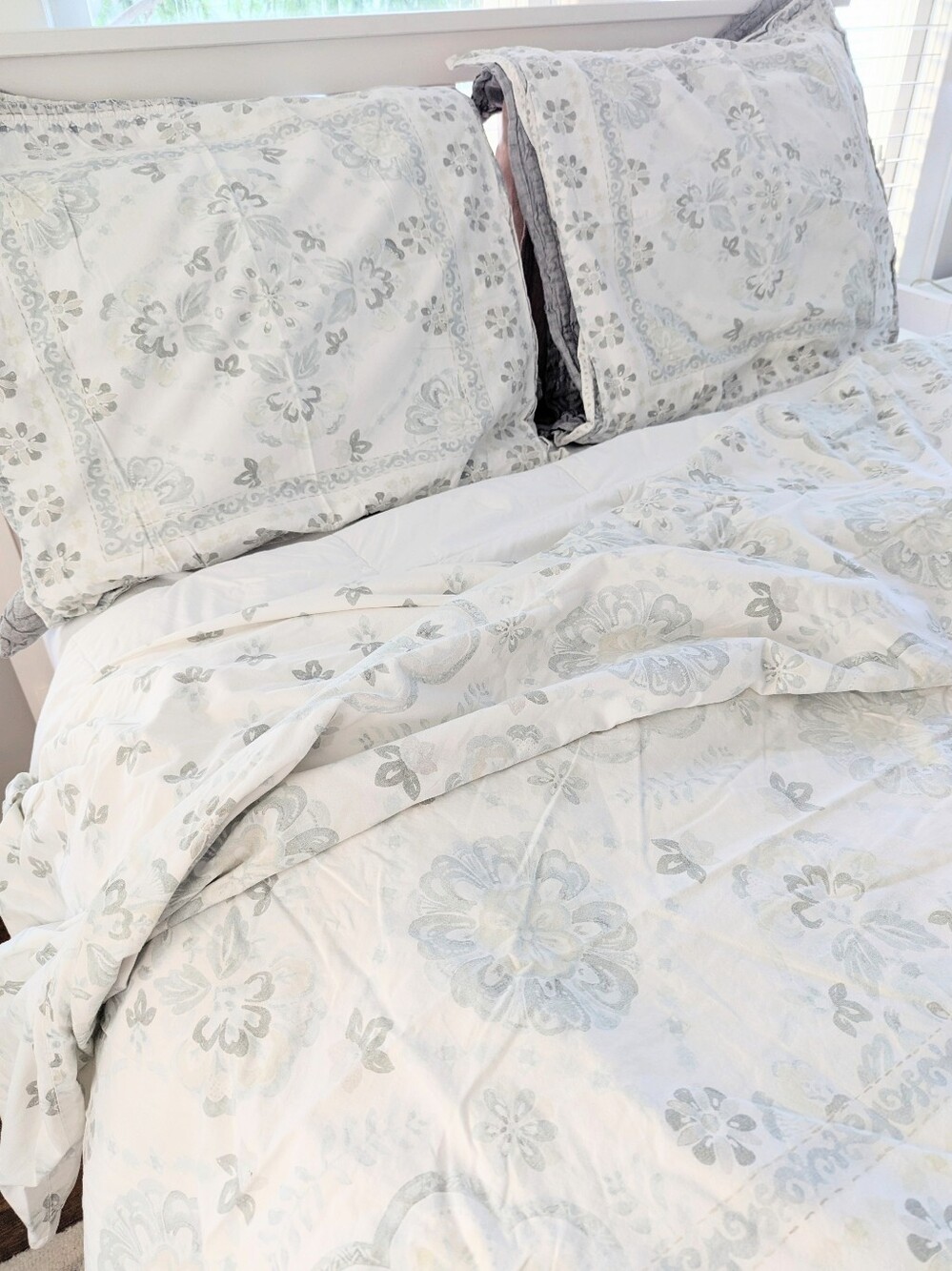 Pottery Barn Organic Cotton Floral Bedding Set